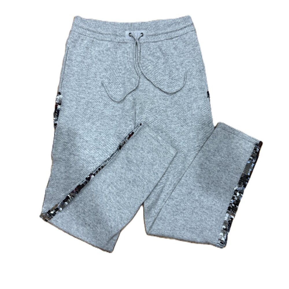 Qi Cashmere Women's Pants-Joggers Sequim sides in Gray, Size S - Picture 15 of 16